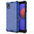 Custodia Silicone Trasparente Laterale 360 Gradi Cover AM1 per Samsung Galaxy M01 Core Blu