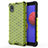 Custodia Silicone Trasparente Laterale 360 Gradi Cover AM1 per Samsung Galaxy M01 Core Verde