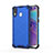 Custodia Silicone Trasparente Laterale 360 Gradi Cover AM1 per Samsung Galaxy M20 Blu