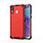 Custodia Silicone Trasparente Laterale 360 Gradi Cover AM1 per Samsung Galaxy M20 Rosso