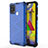 Custodia Silicone Trasparente Laterale 360 Gradi Cover AM1 per Samsung Galaxy M21s Blu