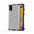 Custodia Silicone Trasparente Laterale 360 Gradi Cover AM1 per Samsung Galaxy M30s Bianco