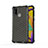 Custodia Silicone Trasparente Laterale 360 Gradi Cover AM1 per Samsung Galaxy M30s Nero
