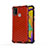 Custodia Silicone Trasparente Laterale 360 Gradi Cover AM1 per Samsung Galaxy M30s Rosso