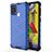 Custodia Silicone Trasparente Laterale 360 Gradi Cover AM1 per Samsung Galaxy M31 Prime Edition Blu