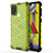 Custodia Silicone Trasparente Laterale 360 Gradi Cover AM1 per Samsung Galaxy M31 Prime Edition Verde