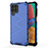 Custodia Silicone Trasparente Laterale 360 Gradi Cover AM1 per Samsung Galaxy M33 5G Blu