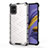 Custodia Silicone Trasparente Laterale 360 Gradi Cover AM1 per Samsung Galaxy M40S Bianco