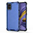 Custodia Silicone Trasparente Laterale 360 Gradi Cover AM1 per Samsung Galaxy M40S Blu