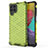 Custodia Silicone Trasparente Laterale 360 Gradi Cover AM1 per Samsung Galaxy M53 5G Verde