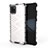 Custodia Silicone Trasparente Laterale 360 Gradi Cover AM1 per Samsung Galaxy Note 10 Lite Bianco