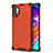 Custodia Silicone Trasparente Laterale 360 Gradi Cover AM1 per Samsung Galaxy Note 10 Plus 5G Rosso