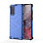 Custodia Silicone Trasparente Laterale 360 Gradi Cover AM1 per Samsung Galaxy S20 5G Blu