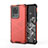 Custodia Silicone Trasparente Laterale 360 Gradi Cover AM1 per Samsung Galaxy S20 Ultra 5G Rosso