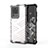 Custodia Silicone Trasparente Laterale 360 Gradi Cover AM1 per Samsung Galaxy S20 Ultra Bianco
