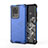 Custodia Silicone Trasparente Laterale 360 Gradi Cover AM1 per Samsung Galaxy S20 Ultra Blu