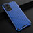 Custodia Silicone Trasparente Laterale 360 Gradi Cover AM1 per Vivo X60 Pro 5G Blu