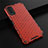 Custodia Silicone Trasparente Laterale 360 Gradi Cover AM1 per Vivo Y11s Rosso