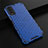 Custodia Silicone Trasparente Laterale 360 Gradi Cover AM1 per Vivo Y12s Blu