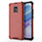 Custodia Silicone Trasparente Laterale 360 Gradi Cover AM1 per Xiaomi Redmi 10X Pro 5G Rosso