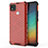 Custodia Silicone Trasparente Laterale 360 Gradi Cover AM1 per Xiaomi Redmi 9C Rosso