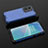 Custodia Silicone Trasparente Laterale 360 Gradi Cover AM2 per OnePlus Nord 2T 5G Blu