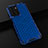 Custodia Silicone Trasparente Laterale 360 Gradi Cover AM2 per Oppo A57 4G Blu