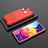 Custodia Silicone Trasparente Laterale 360 Gradi Cover AM2 per Samsung Galaxy A20 Rosso