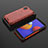 Custodia Silicone Trasparente Laterale 360 Gradi Cover AM2 per Samsung Galaxy M01 Core Rosso