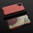 Custodia Silicone Trasparente Laterale 360 Gradi Cover AM2 per Samsung Galaxy M12 Rosso