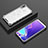 Custodia Silicone Trasparente Laterale 360 Gradi Cover AM2 per Samsung Galaxy M20 Bianco