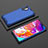 Custodia Silicone Trasparente Laterale 360 Gradi Cover AM2 per Samsung Galaxy Note 10 Plus 5G Blu