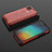 Custodia Silicone Trasparente Laterale 360 Gradi Cover AM2 per Xiaomi Redmi 9C NFC Rosso