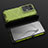 Custodia Silicone Trasparente Laterale 360 Gradi Cover AM3 per Oppo Reno8 Pro 5G Verde