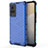 Custodia Silicone Trasparente Laterale 360 Gradi Cover AM3 per Vivo X60 Pro 5G Blu
