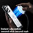 Custodia Silicone Trasparente Laterale 360 Gradi Cover con Mag-Safe Magnetic AC1 per Apple iPhone 13 Pro