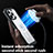 Custodia Silicone Trasparente Laterale 360 Gradi Cover con Mag-Safe Magnetic T01 per Apple iPhone 14 Pro