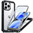 Custodia Silicone Trasparente Laterale 360 Gradi Cover con Mag-Safe Magnetic T01 per Apple iPhone 14 Pro Max