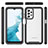 Custodia Silicone Trasparente Laterale 360 Gradi Cover JX1 per Samsung Galaxy A23 5G Nero