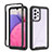 Custodia Silicone Trasparente Laterale 360 Gradi Cover JX1 per Samsung Galaxy A33 5G Nero