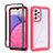 Custodia Silicone Trasparente Laterale 360 Gradi Cover JX1 per Samsung Galaxy A33 5G Rosa Caldo