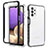 Custodia Silicone Trasparente Laterale 360 Gradi Cover JX1 per Samsung Galaxy M32 5G Nero