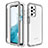 Custodia Silicone Trasparente Laterale 360 Gradi Cover JX2 per Samsung Galaxy A23 5G Grigio