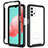 Custodia Silicone Trasparente Laterale 360 Gradi Cover JX2 per Samsung Galaxy M32 5G Nero