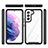 Custodia Silicone Trasparente Laterale 360 Gradi Cover M01 per Samsung Galaxy S21 Plus 5G