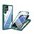 Custodia Silicone Trasparente Laterale 360 Gradi Cover M01 per Samsung Galaxy S22 Ultra 5G Verde