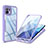 Custodia Silicone Trasparente Laterale 360 Gradi Cover M01 per Xiaomi Mi 11 5G Viola