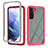 Custodia Silicone Trasparente Laterale 360 Gradi Cover M02 per Samsung Galaxy S21 Plus 5G Rosa Caldo