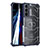 Custodia Silicone Trasparente Laterale 360 Gradi Cover M06 per Samsung Galaxy S21 Plus 5G Blu