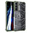 Custodia Silicone Trasparente Laterale 360 Gradi Cover M06 per Samsung Galaxy S21 Plus 5G Verde Pastello